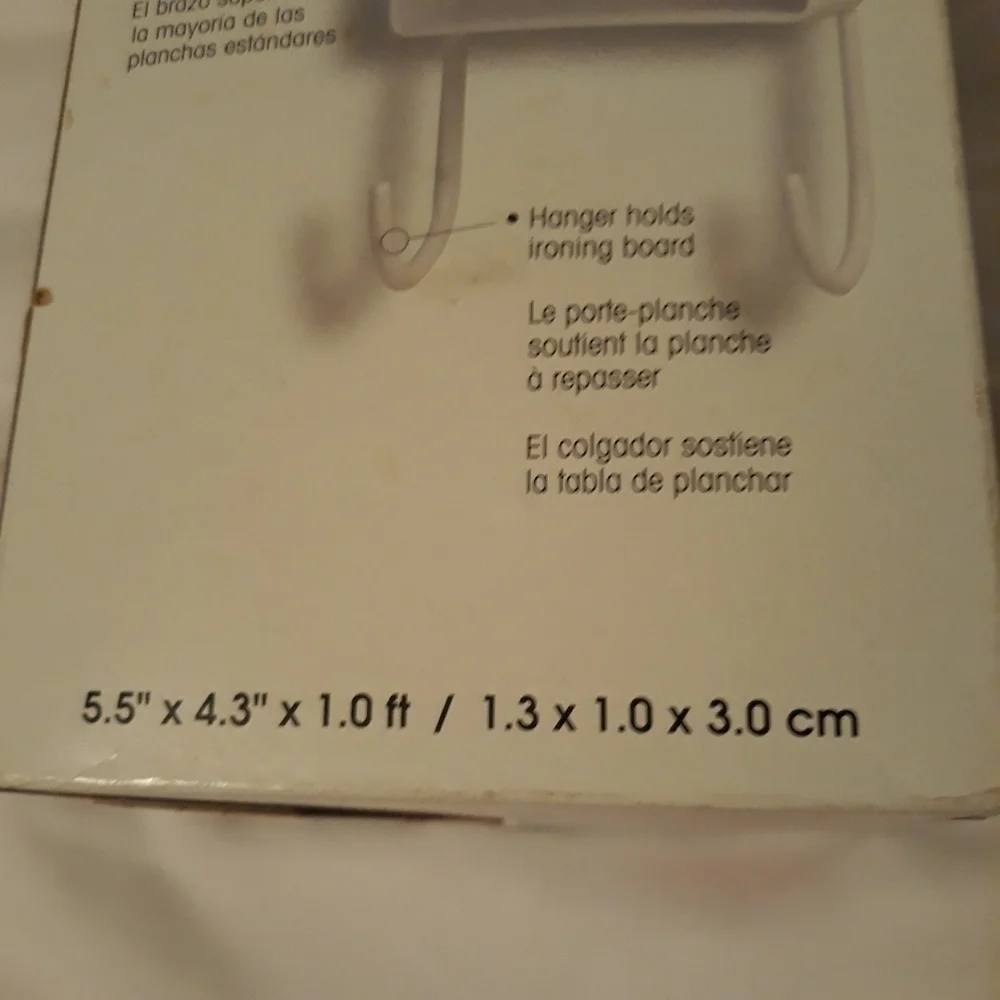 Vintage Rubbermaid Ironing Organizer Wall Mount White Storage New with Box